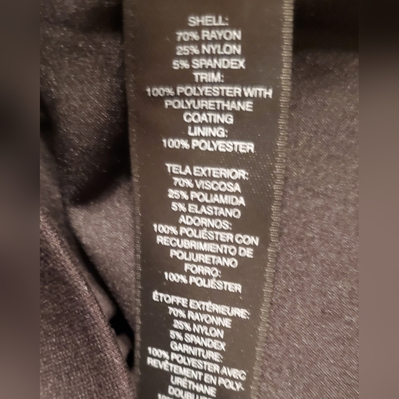 White House Black Market Mock Wrap Mini Skirt Faux Leather Trim In Black Size 2 - Picture 7 of 7